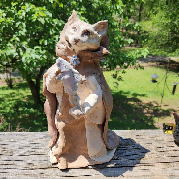 Handcrafted Joan Graybeal Menard "Dreamshapes" One of a kind Fox Figurine With F